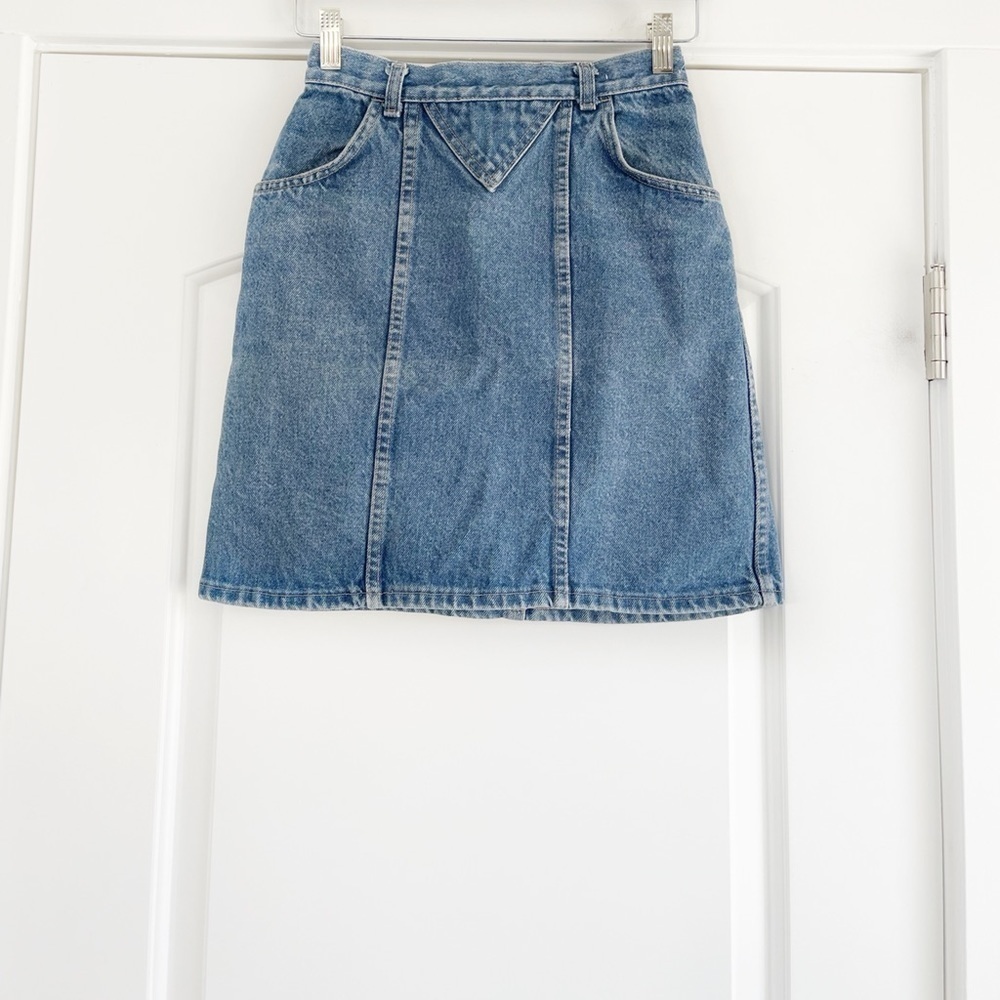 Classic Blue Denim Mini Skirt